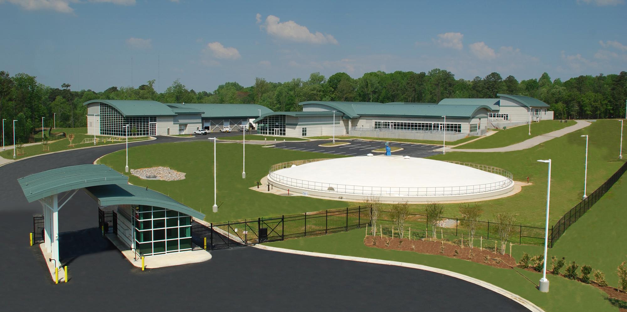 Exterior rendering of Dempsey E. Benton Water Treatment Plant